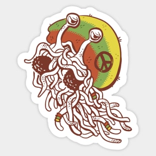 Rastafarian Pastafarian Sticker